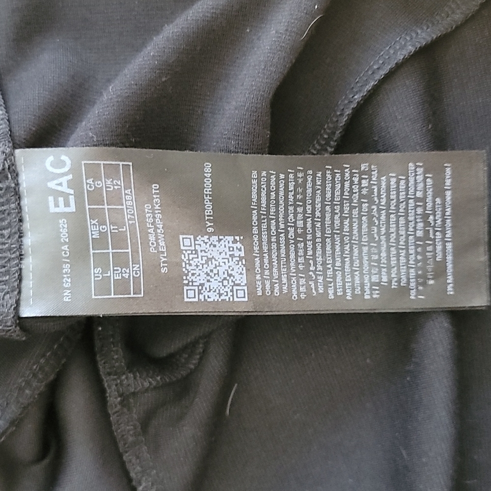 GUESS Black Strappy Peplum Top – Size L – Bodycon Night Out Y2K Chic - Picture 9 of 10